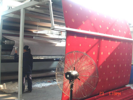 福建编织地毯涂胶烘干机